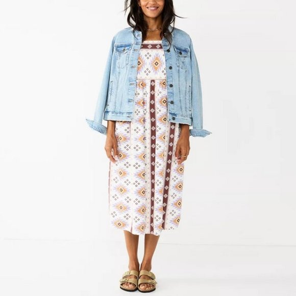 Sonoma Linen Cami Midi Dress XXL - Picture 1 of 15